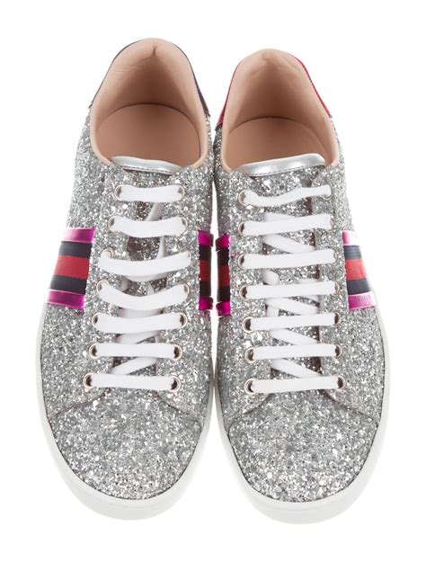 gucci sparkle shoes replica|gucci glitter web sneakers.